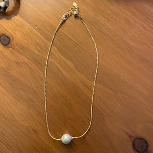 KJP pear gold necklace